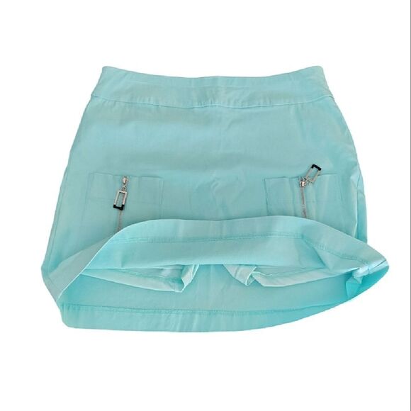 Jamie Sadock Mint Green Mini Athletic Golf Skirt Skort with Pockets Size 10 - Picture 2 of 15